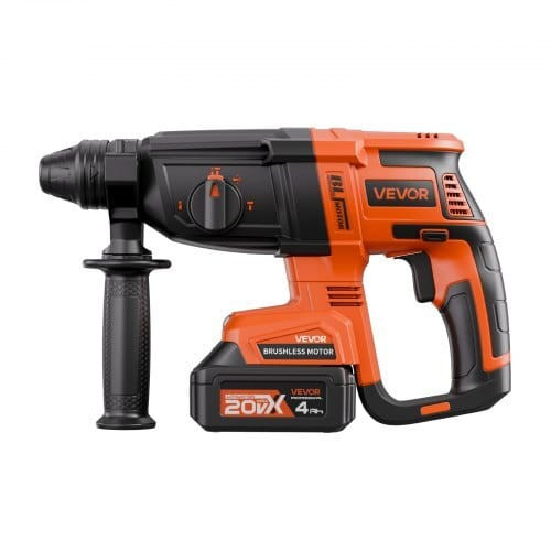 20V Brushless Cordless Hammer Drill, Lithium-Ion 1.1 Inch Rotary Hammer Driver, SDS-Plus Electric L E415-DC20WSDC28MMG9H4B001V1