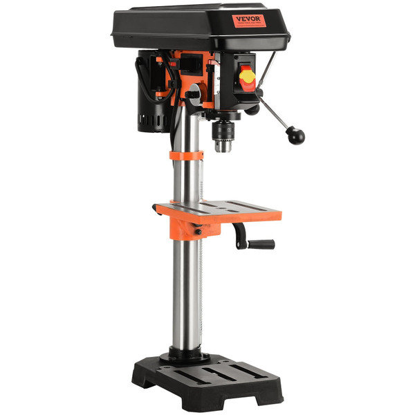 Benchtop Drill Press, 3.2 Amp, 5-Speed Adjustable Drill Press with 650/1050/1800/2350/3100 RPM, 10- E415-TSZCD32A510HKFMUCV1