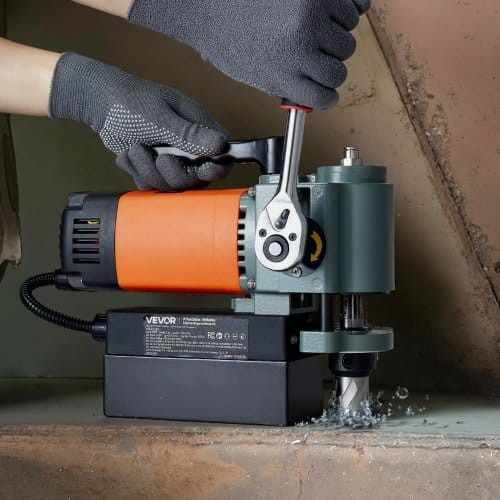 Low Profile Magnetic Drill Press, 1300 W, 1.4 in Boring Diameter, 2248 lbf Power Portable Mag Drill E415-WSCLZ35MMTZC68DEN001V1