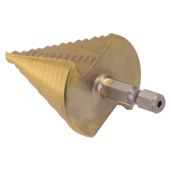 HSS Step Drill Bit Straight Groove Titanium Coated Wood Metal Hole Cutter 13 Steps Multiple Hole Co F640-3256807901127619
