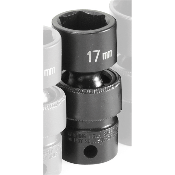 Grey Pneumatic SOC 17MM 3/8D IMP UNIV 6PT T398-GRE1017UM