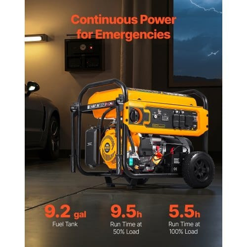 Portable Generator, Gasoline 13500W Peak Watt, LPG 12000W Peak Watt & Natural Gas 11000W Peak Watt  E415-BXSFDJSRLKYLTR139001V5