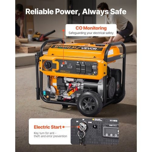 Portable Generator, Gasoline 13500W Peak Watt, LPG 12000W Peak Watt & Natural Gas 11000W Peak Watt  E415-BXSFDJSRLKYLTR139001V5