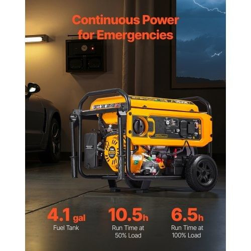 Portable Generator, Gasoline 4650W Peak Watt & LPG 4130W Peak Watt Dual Fuel Generator, Home Backup E415-BXSFDJSRLKYLU7X9M001V1