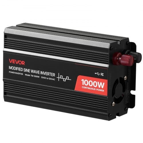 1000W Power Inverter, 12V DC to 120V AC Modified Sine Wave Inverter, Car Charger Converter with USB E415-WXSPXZXNBQ109ETRO001V1
