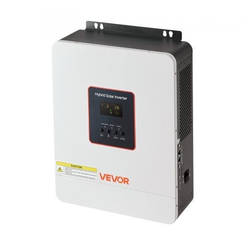 3000W Hybrid Solar Inverter, 24V DC to 230V AC, Pure Sine Wave Power Inverter Charger, Built-in 80A E415-LWNKYTJGP230O3Q3F001V7