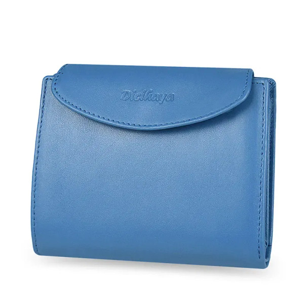Color: Gold - Genuine Leather Women Wallet Coin Purse For Girls Female Small Portomonee Lady Purse  F640-12000034250034406