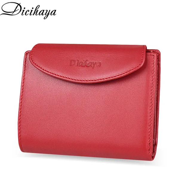 Color: Gold - Genuine Leather Women Wallet Coin Purse For Girls Female Small Portomonee Lady Purse  F640-12000034250034406