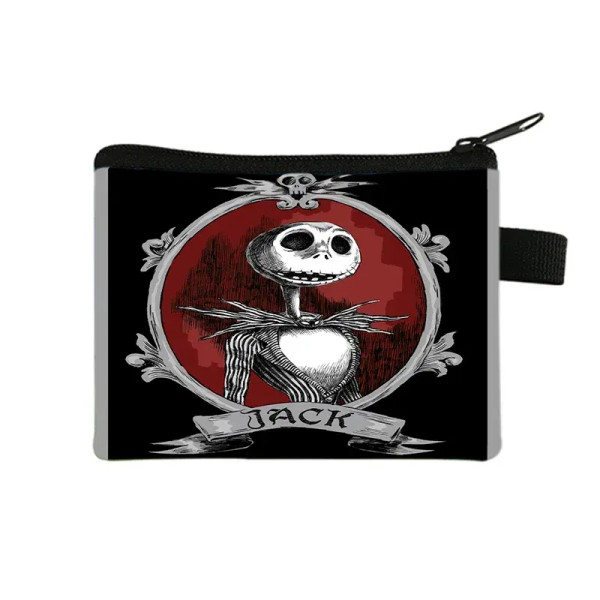 Color: Clear - The Nightmare Before Christmas Coin Purse Female Wallets Portable ID Card Holders Ch F640-12000037932088596