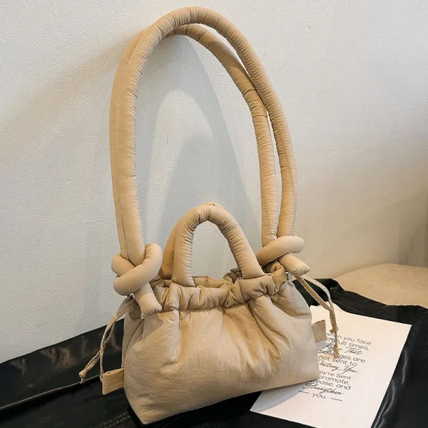 Color: black, Ships From: CHINA - Fashion Small Puffer Tote Bag Designer Padded Women Shoulder Bags F640-12000041584453226