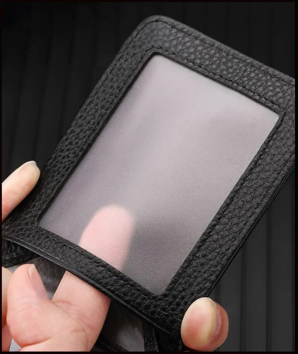 Color: Pink, Ships From: CHINA - Genuine Leather Driver's License ID Card Holder Wallet Male and Fe F640-12000034079521132