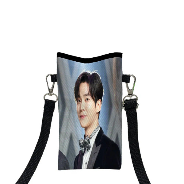 Color: Ivory, Size: Extra Large - SF9 Rowoon Print Phone Bag Adjustable Detachable Strap Designed W F640-12000049030243111