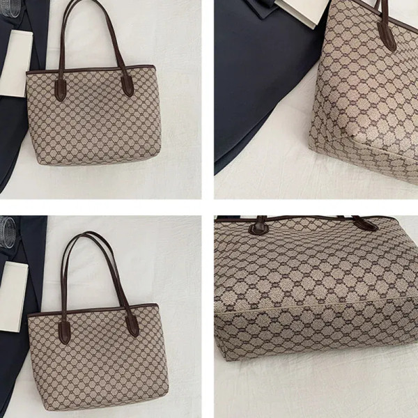 Color: Pink - Fashion Women's Tote Bag Large Capacity Textile Printed Shoulder Bag,Lightweight&Dura F640-12000048168547108