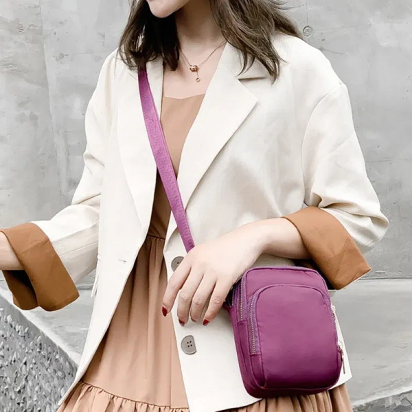 Color: WHITE, Size: S - New Casual Large Capacity Shoulder Bags For Women Waterproof Oxford Multi-Z F640-12000039242456578