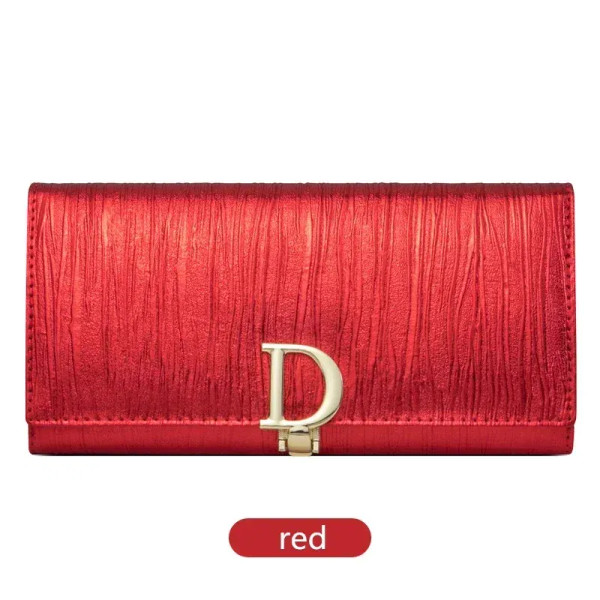 Color: Beige - 2025 Design Women Long Wallets Fashion Long Phone Purse Luxury Genuine Leather Ladie F640-12000048662321813