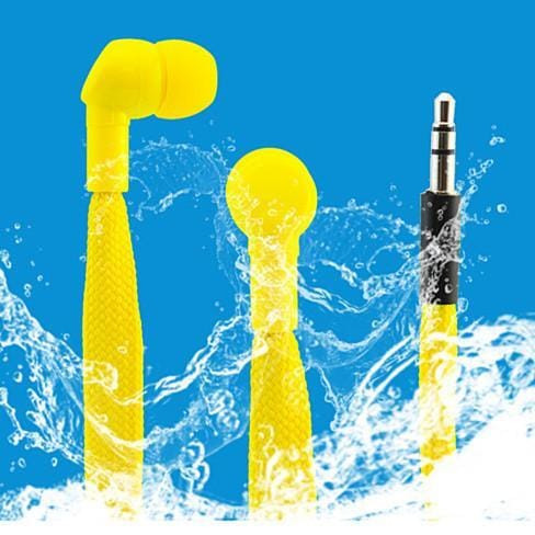 Color: Black - Shoe Lace Water Proof Earphones K290-1201080576