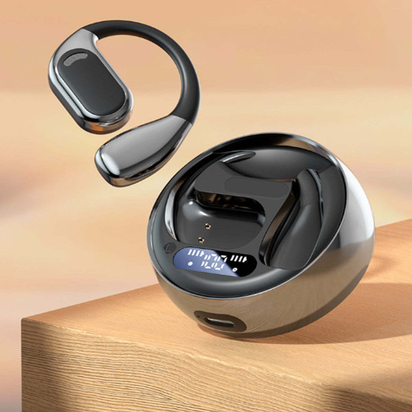 Color: JET BLACK - Open Sound HD Earphones With Disc Style Power Case K290-50545842979089