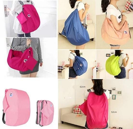 Color: Pink - Jack And Jill The Duffle And The Backpack 2 IN 1 Bag K290-3413752197