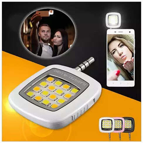 Color: Pink - Mini Selfie LED Photo Light K290-10679528197