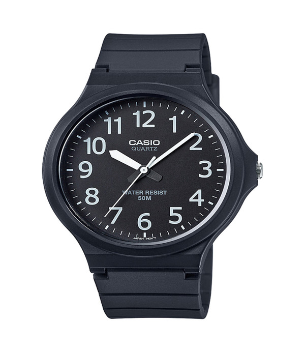Casio Men's 'Easy To Read' Quartz Black Casual Watch (Model: MW240-1BV) G818-MW240-1BV