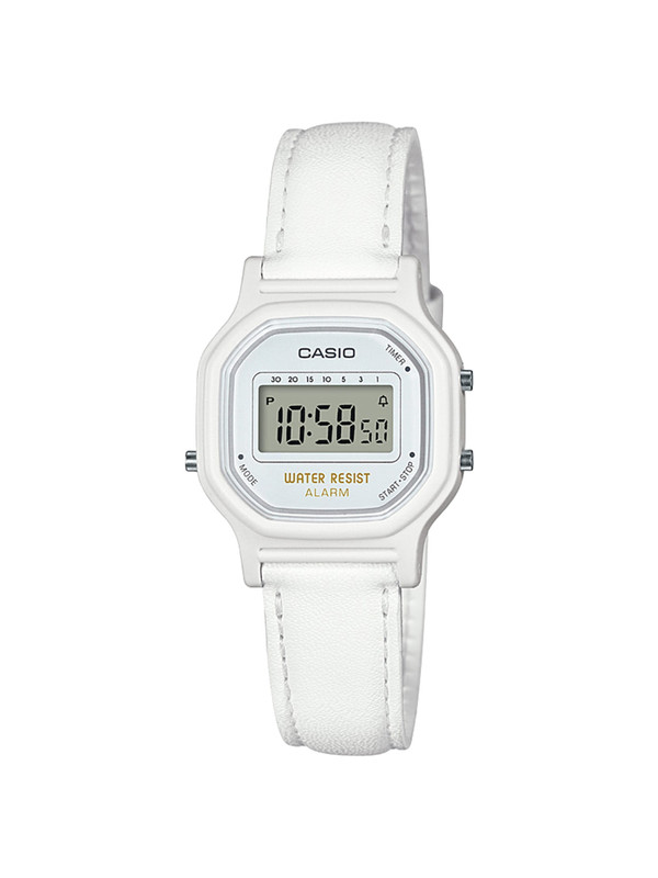 Casio Women's 'Classic' Quartz Resin Casual Watch, Color White (Model: LA-11WL-7ACF) G818-LA11WL-7A