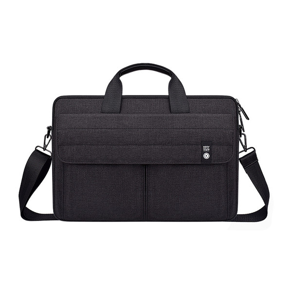 Color: Black, Style: A, Size: 14.1 to 15.4 inch - Portable laptop computer bag shoulder briefcase Q119-CJBHNSNS29978-Black-A-14.1 to 15.4 inch