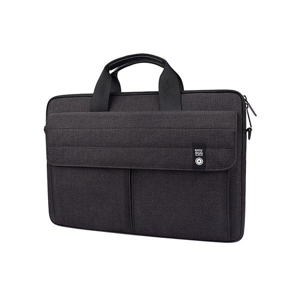 Color: Black, Style: B, Size: 14.1 to 15.4 - Portable laptop computer bag shoulder briefcase Q119-CJBHNSNS29978-Black-B-14.1 to 15.4