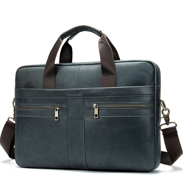 Business Leather Briefcase Men's Foreign Trade First Layer Q119-CJNS1002611