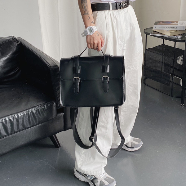 Leather Multi-functional Double Shoulder Messenger Bag Q119-CJBHNSNS33422