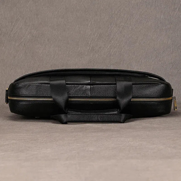 Color: SKY BLUE, Ships From: CHINA - Newsbirds Leather Men Briefcase Doctor Layer Business Man Lapt F640-12000036528127595