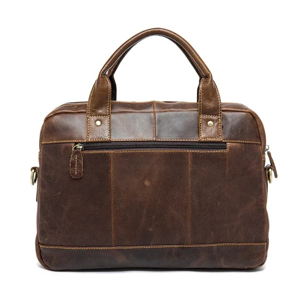 Color: SKY BLUE, Ships From: CHINA - WESTAL Men's Bag Genuine Leather Men's Briefcases Laptop Bag L F640-10000015693056550