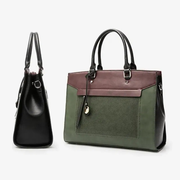 OYIXINGER Leather Briefcase Women Business Laptop Shoulder Bags For 13 inch MacBook Hp Acer Dell Fa F640-3256803581487422