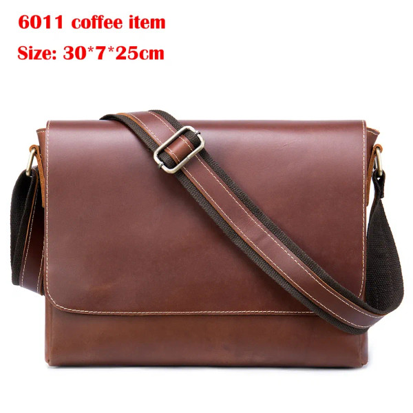 Color: SKY BLUE, Ships From: CHINA - WESTAL Crazy Horse Leather Men's Briefcases Laptop Bag Office  F640-12000023213460589