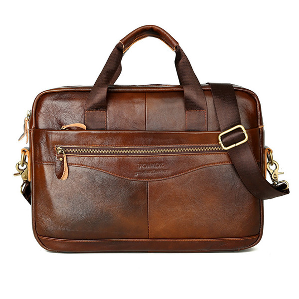 Cowhide men's horizontal business bag Q119-CJBHNSNS25066