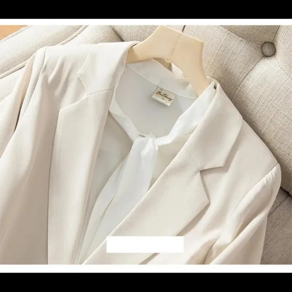 Color: Khaki, Size: XXXL, Ships From: CHINA - High End Office Professional Women's Blazer Pants 2-P F640-12000039702912939