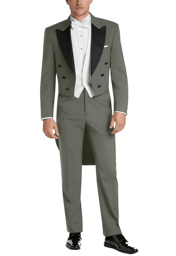 Color: Lavender, Size: XL - Italy Style Aristocratic Men Suit Three Pieces(Jacket+Pants+Vest) Hot-s F640-12000050423216128