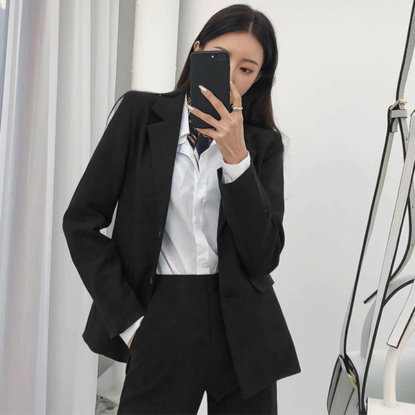 Color: Black, Size: L-Single jacket, Style:  - Black Suit Professional Attire Formal Business Wear  Q119-CJYD270972012LO