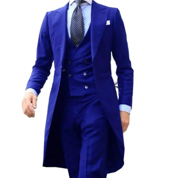 Color: green, Size: XXXL - Elegant man suit Slim Fit Suit Luxury Formal Tuxedos Wedding 3 Pieces Bl F640-12000042466378162