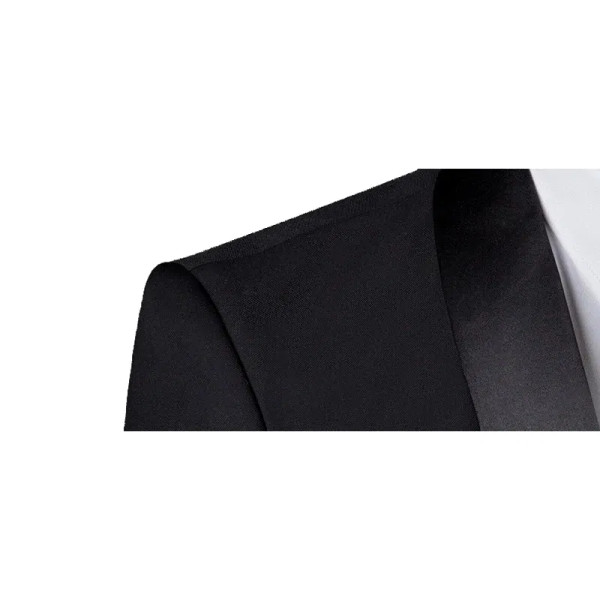 Color: Beige, Size: M - Shenrun Men Tuxedo Slim Fit Fashion Suit Wedding Shawl Lapel 3 Pieces Skinn F640-12000030693089225