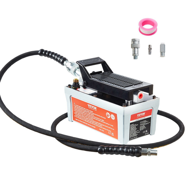 Air Hydraulic Pump, 10,000 PSI 1/2 Gal Reservoir, NPT 3/8" Oil Outlet, NPT 1/4" Inlet, 6.6 ft Pipe, E415-HSMJTELECTRIC8F6HV0