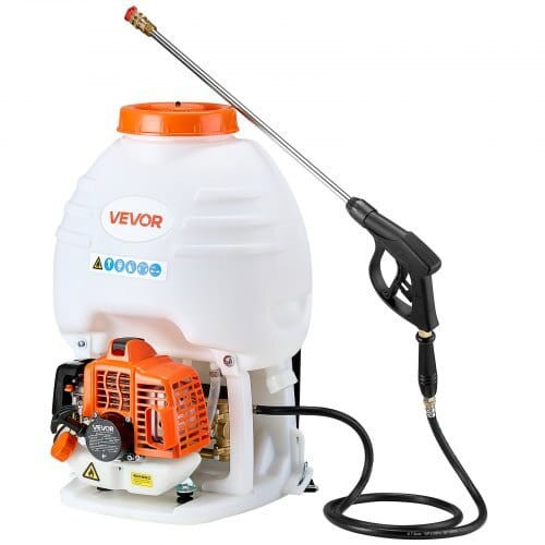 Gas Powered Backpack Sprayer, 26.5CC 0.9HP Engine, Garden Sprayer with 5 Gallon Tank, Large Area Co E415-PWKPWK5GAL00WMOWT001V0