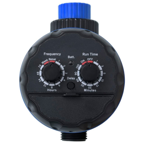 Water Timer Black and Blue ABS Compact Adjustable Armrests A949-147888