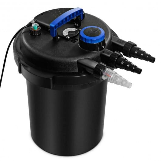 4000 Gallons Pond Pressure Bio Filter with 13W UV Light - Color: Black D681-EP21559