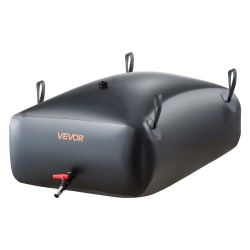 Water Storage Bladder, 87.2 Gal Collapsible Water Storage Bag, Wear-Resistant 1000D PVC Soft Waters E415-CSDHSPVCB3306DKO3003V0