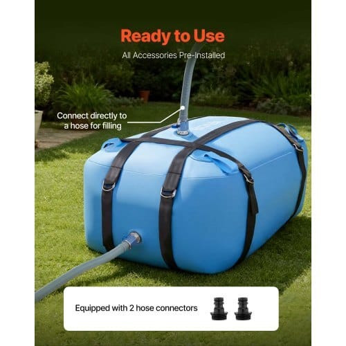 Water Storage Bladder, 35 Gallon Large Capacity TPU Soft Water Bag, Portable & Collapsible Water St E415-CSDLSTPU132LYW8X8001V0