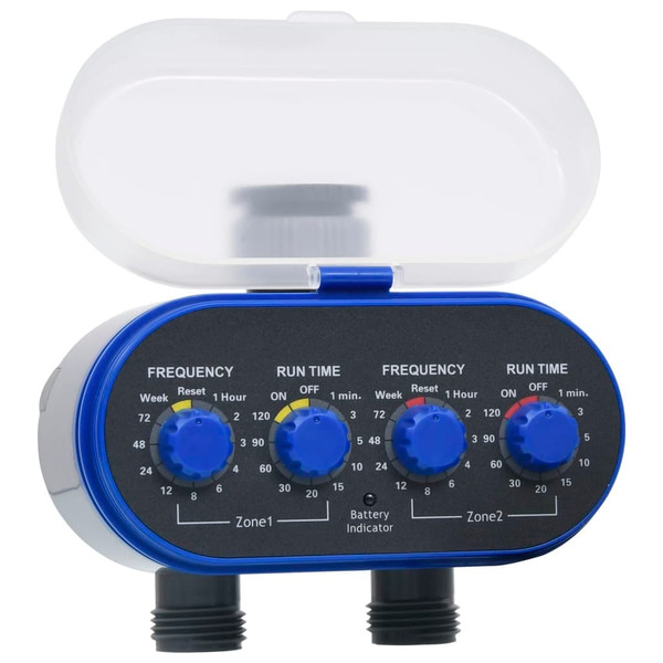 Water Timer Blue and gray ABS plastic Compact Height-Adjustable A949-147889