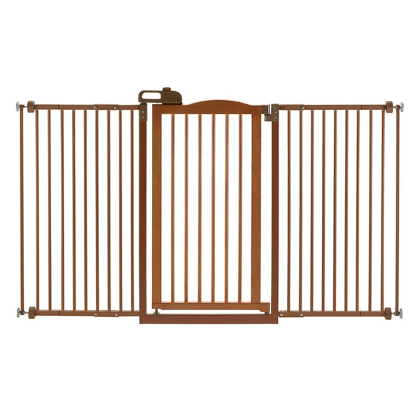 Richell Tall One Touch Gate II Wide in Brown N274-ES0194934