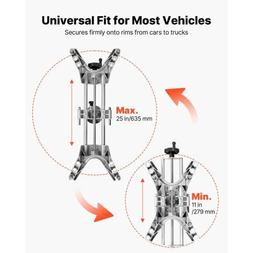  Wheel Clamp & Magnetic Adapter, 1 PCS Aluminum Alloy Wheel Alignment Tool for Precise Camber Gauge E415-CLDWJJLHJ0BDFQLNL001V0
