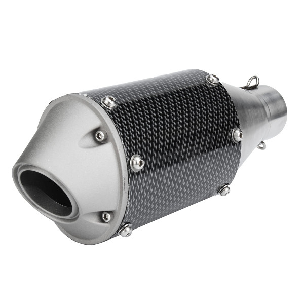 38-51mm Universal Stainless Steel Motorcycle Carbon Fiber Tail Exhaust Pipe C122-1255491