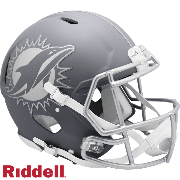 Miami Dolphins Helmet Riddell Authentic Full Size Speed Style Slate Alternate Z157-9585562976